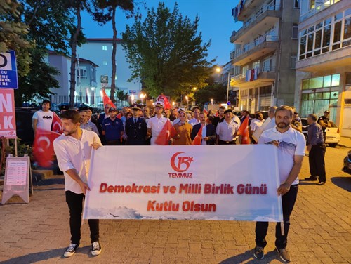 15 Temmuz Demokrasi ve Milli Birlik Günü İlçemizde Coşkuyla Kutlandı